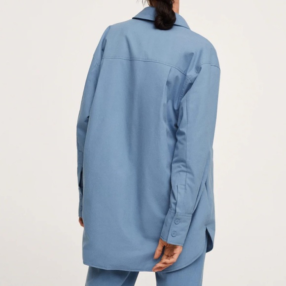 Mango Oversized Overshirt with Pockets Jacket- New with Tags - Picture 12 of 15